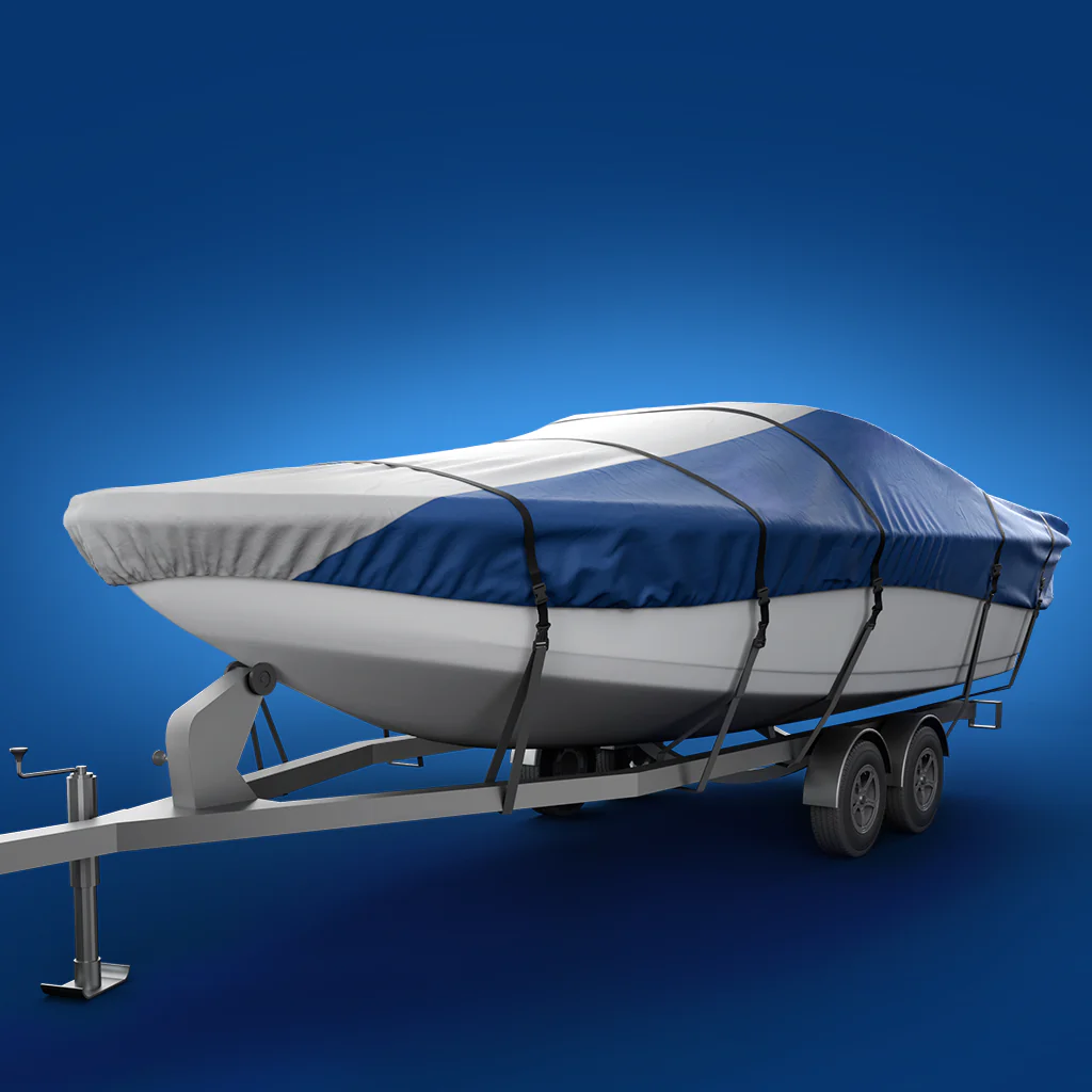 Boat with protective cover